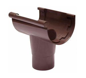 Bajada canaleta PVC marrón