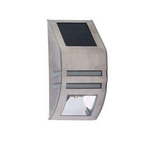 Aplique solar muro 1L LED silver ByP