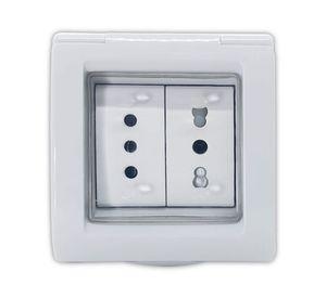 Enchufe caja sigma 10/16A IP55 gris Kalop