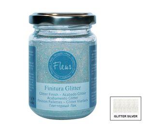 Barniz 130 ml Silver glam plateado brillante Fleur