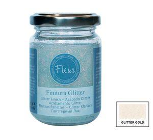 Barniz 130 ml Gold glitter dorado brillante Fleur