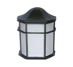 Farol pared 1L E27 negro
