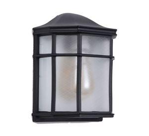 Farol pared 1L E27 negro