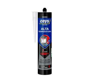 Silicona 280 ml Alta temperatura negro Ceys