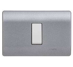 Placa armada interruptor 16A 9/12 Génesis lien Schneider