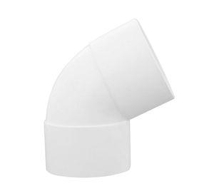 Codo 65º H-H PVC blanco