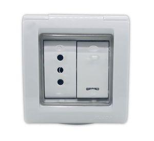 Caja sigma interruptor 9/12 + enchufe 10A Kalop
