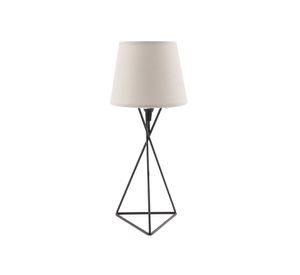 Lámpara sobremesa 1L E14 Gatria base negro