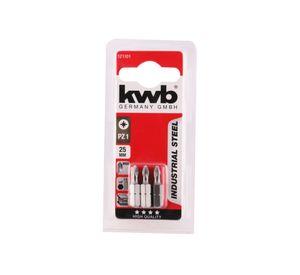 Puntas pozidriv PZ1 25 mm 3 unidades KWB