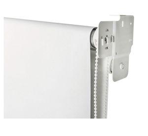 Cortina roller doble blackout 120x165 cm liso blanco