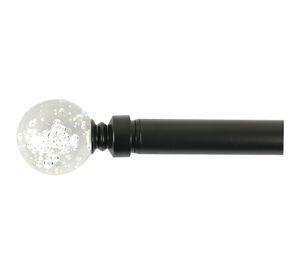 Barra extensible 120/210 cm cristal negro Cotidiana