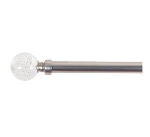Barra extensible 120/210 cm cristal nickel satinado Cotidiana