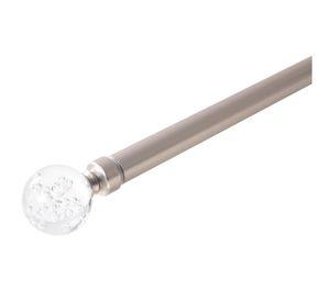 Barra extensible 120/210 cm cristal nickel satinado Cotidiana