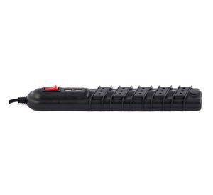 Alargador 5 posiciones 3 m 2 USB negro Rittig