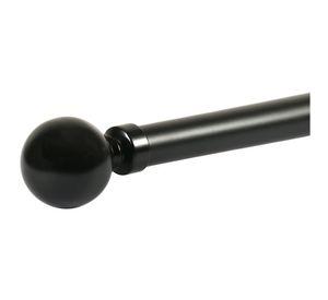 Barra extensible 120/210 cm esfera negro