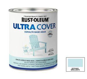 Esmalte al agua 946 ml Ultra cover océano brillante Rust-Oleum