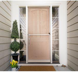 Mosquitero Puerta Abatir Malla Negra 1x2,4 M