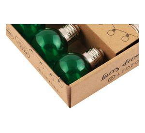 Guirnalda 10L ampolleta LED colores transparentes Ledzone
