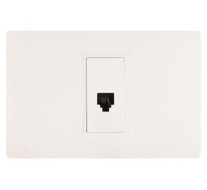 Toma telefónica armado RJ11 blanco Bticino