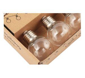 Guirnalda 10L ampolleta LED transparente Ledzone