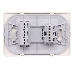 Placa armada interruptor 10A 9/12 + tomacorriente 2P+T Bticino