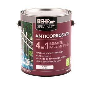 Anticorrosivo 1 galón 4 en 1 blanco brillante Behr