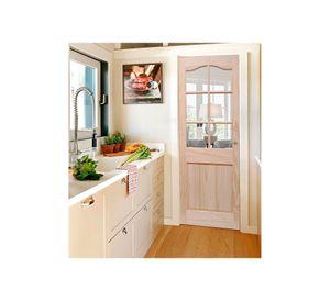 Puerta Pino Radiata Colico 6 vidrios 80x200 cm Moldupanel
