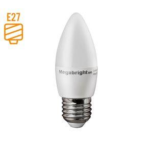 Ampolleta LED 5W E27 C37 vela Megabright