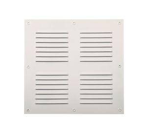Ventilación 30x30 cm aluminio esmaltado blanco