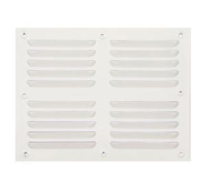 Ventilación 20x25 cm aluminio esmaltado blanco