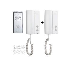 Kit audio 4 hilos blanco/zamak Bticino