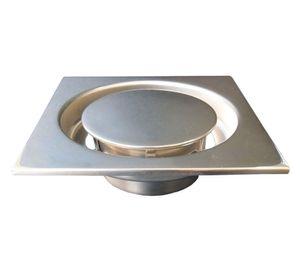 Drenaje ducha 11,5x11,5 cm inox Flustem