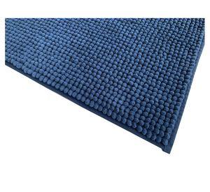 Piso baño 40x60 cm shaggy azul 2 unidades Cotidiana