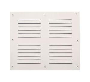 Ventilación 25x30 cm aluminio esmaltado blanco