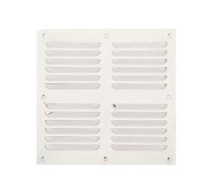 Ventilación 25x25 cm aluminio esmaltado blanco