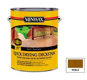 Protector de madera 1 galón Quick drying deckstain roble satín Minwax