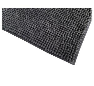 Piso baño 40x60 cm shaggy gris 2 unidades Cotidiana