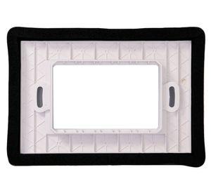 Placa exterior 3 módulos Orión blanco Schneider