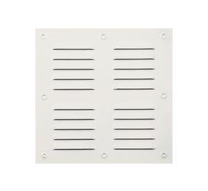 Ventilación 20x20 cm aluminio esmaltado blanco