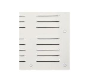Ventilación 20x20 cm aluminio esmaltado blanco