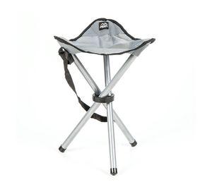 Silla plegable trípode gris