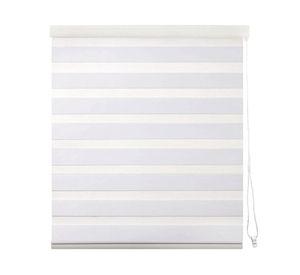 Cortina roller blackout zebra 100x165 cm blanco Cotidiana