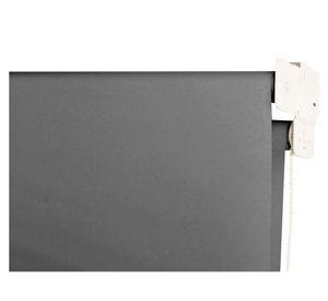 Cortina roller doble blackout 120x165 cm liso gris Cotidiana