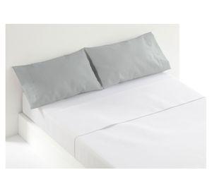 Funda almohada 50x70 cm gris 2 unidades Cotidiana