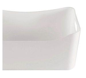 Caja organizadora con asas blanco acrílica 2.5 lt