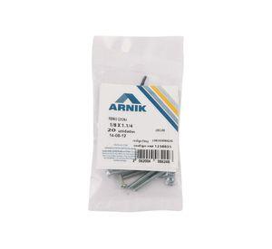 Perno cocina con tuerca 1/8x1 1/4'' zincado 20 unidades Arnik