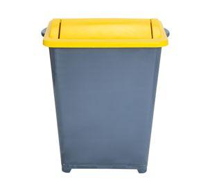 Basurero reciclaje 37 litros tapa vaivén verde Eco Hogar