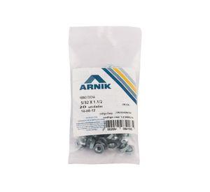 Perno cocina con tuerca 5/32x1 1/2'' zincado 20 unidades Arnik