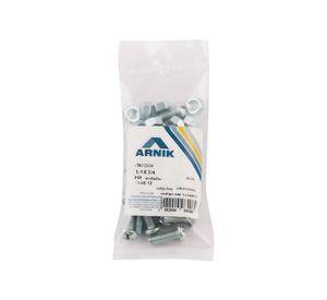 Perno cocina con tuerca 1/4x3/4'' zincado 20 unidades Arnik