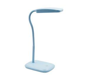 Lámpara escritorio LED Kozma touch celeste
